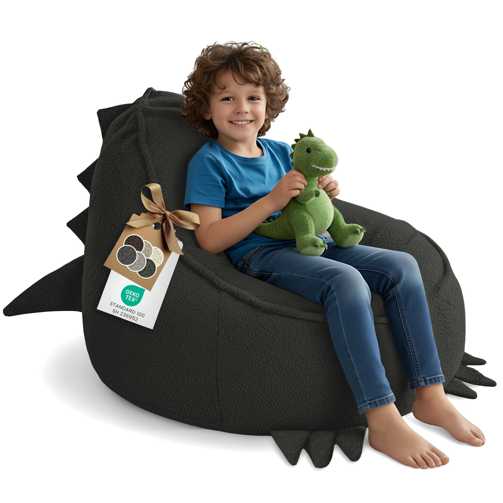 Sitzpouf Animo Dino Kakaobraun