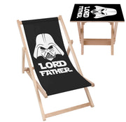 Set Liegestuhl und Tisch Lord Vater