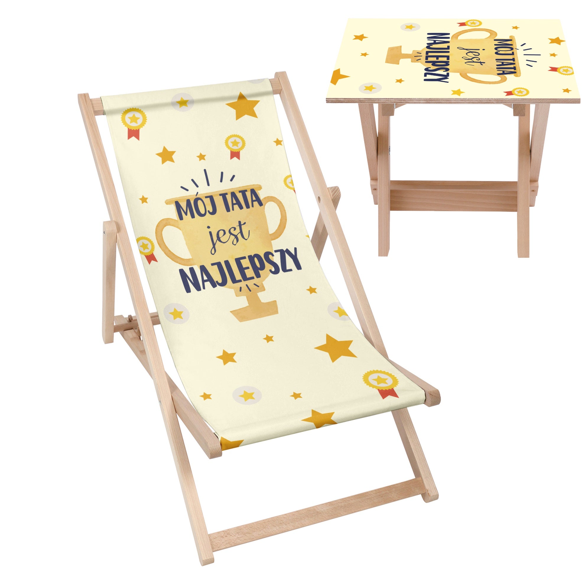Deck Chair and Table Set My Dad is the Best