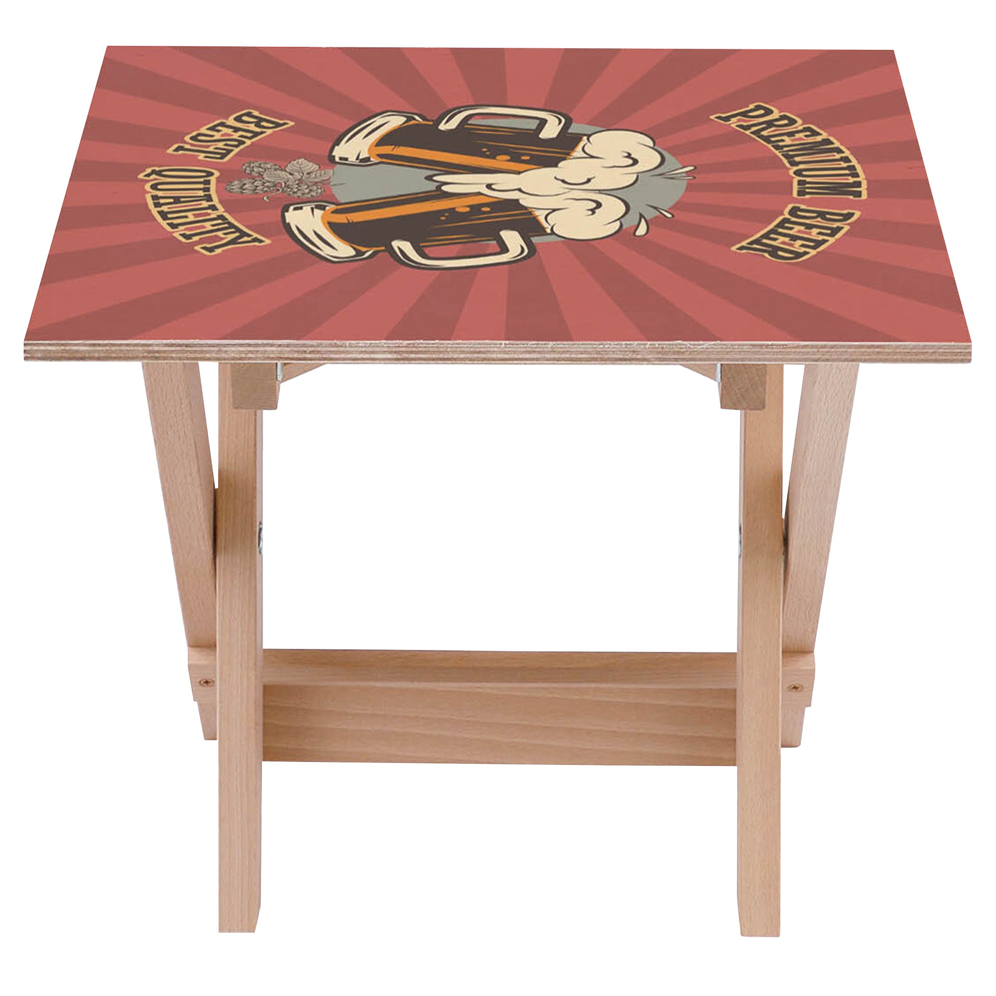 Set Liegestuhl und Tisch Premium Bier