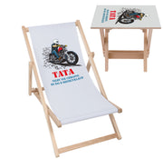Deck Chair and Table Set Dad Dreams of Motorcycles