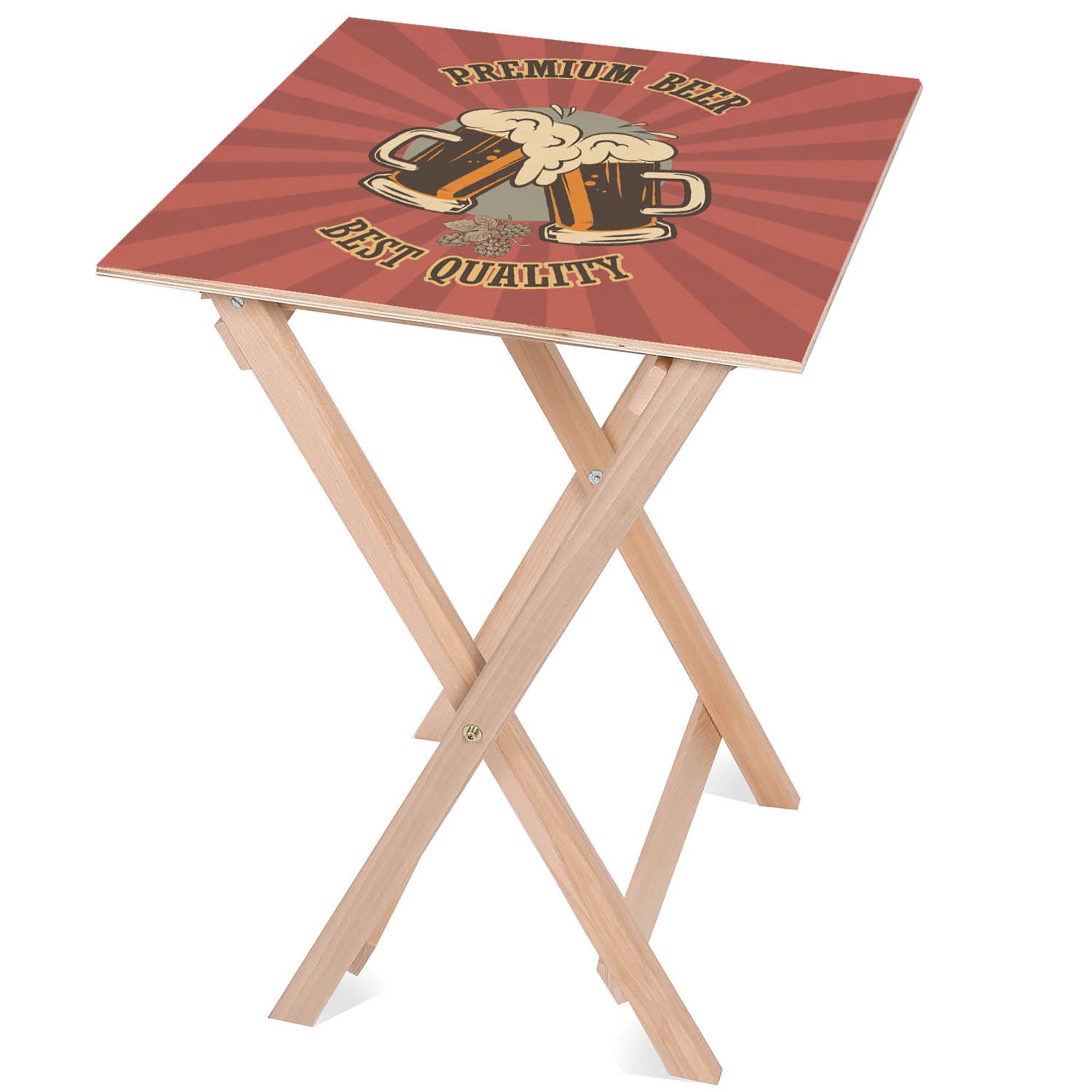 Set Liegestuhl und Tisch Premium Bier