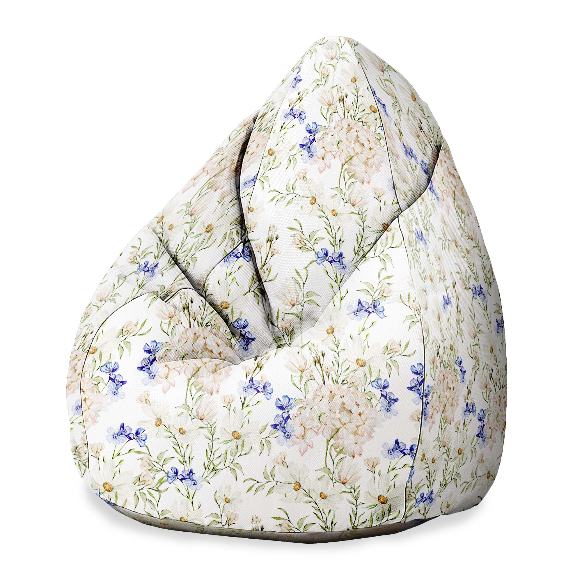 Pearshape Pouf Amazing Floral-Velvet