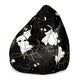 Puf Birnenform Boho-Blumen-M-Samt
