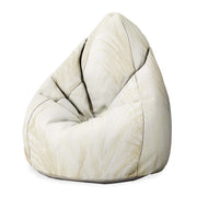 Sitzsack Birnenform Beige Warmes Pampasgras-Samt