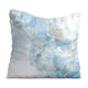 Kissen Blau Eleganter Marmor