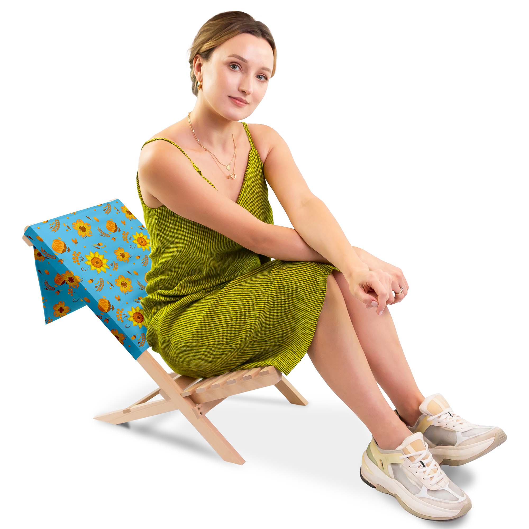 Folding Beach Chair Blue Paradise