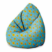 Puf Pearshape Blue Paradise-S-Oxford