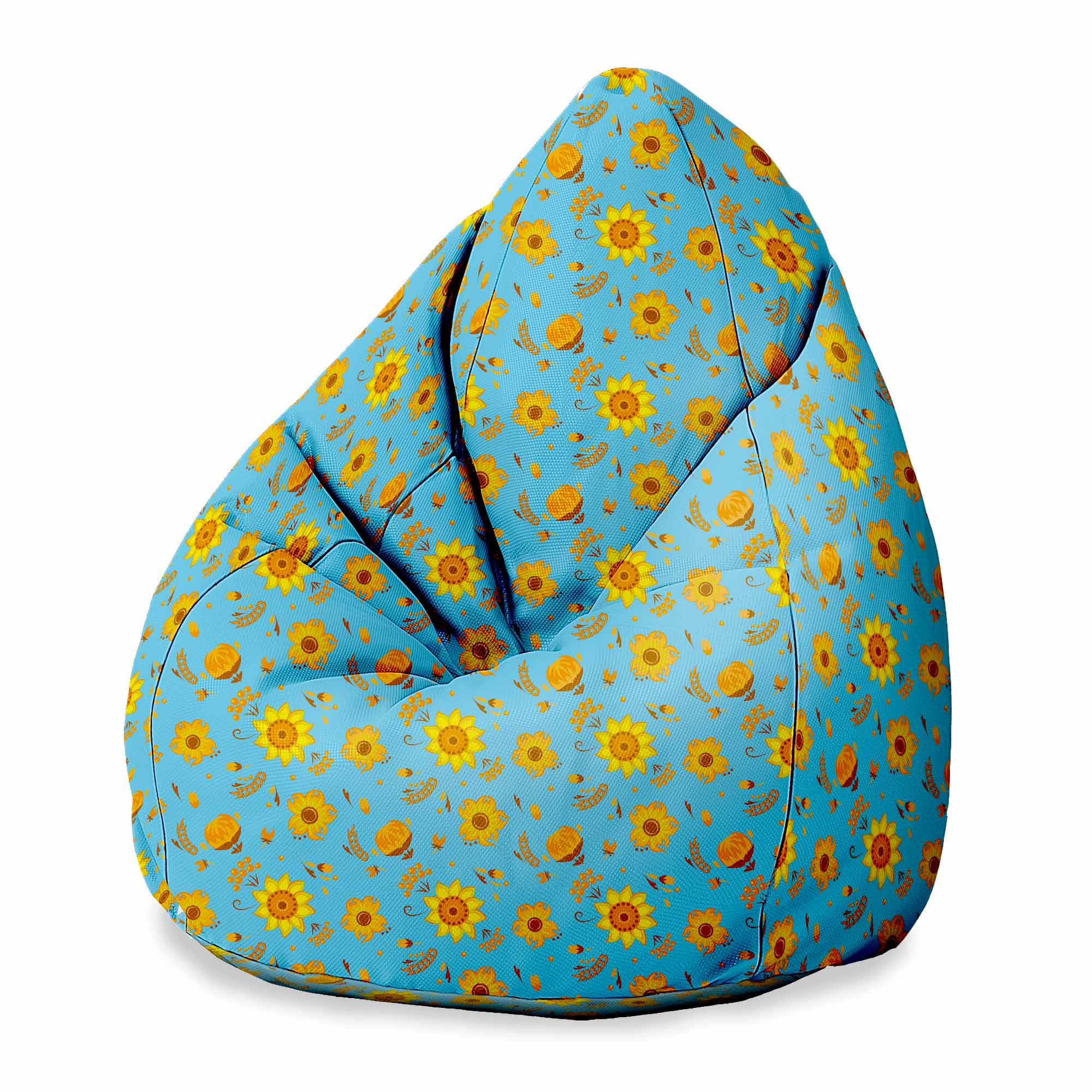 Puf Pearshape Blue Paradise-S-Oxford