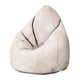 Sitzsack Birnenform Beige Blumen-Oxford