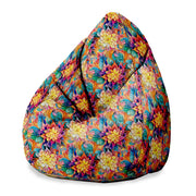 Puf Pearshape Botanical Floral Geometric Pattern