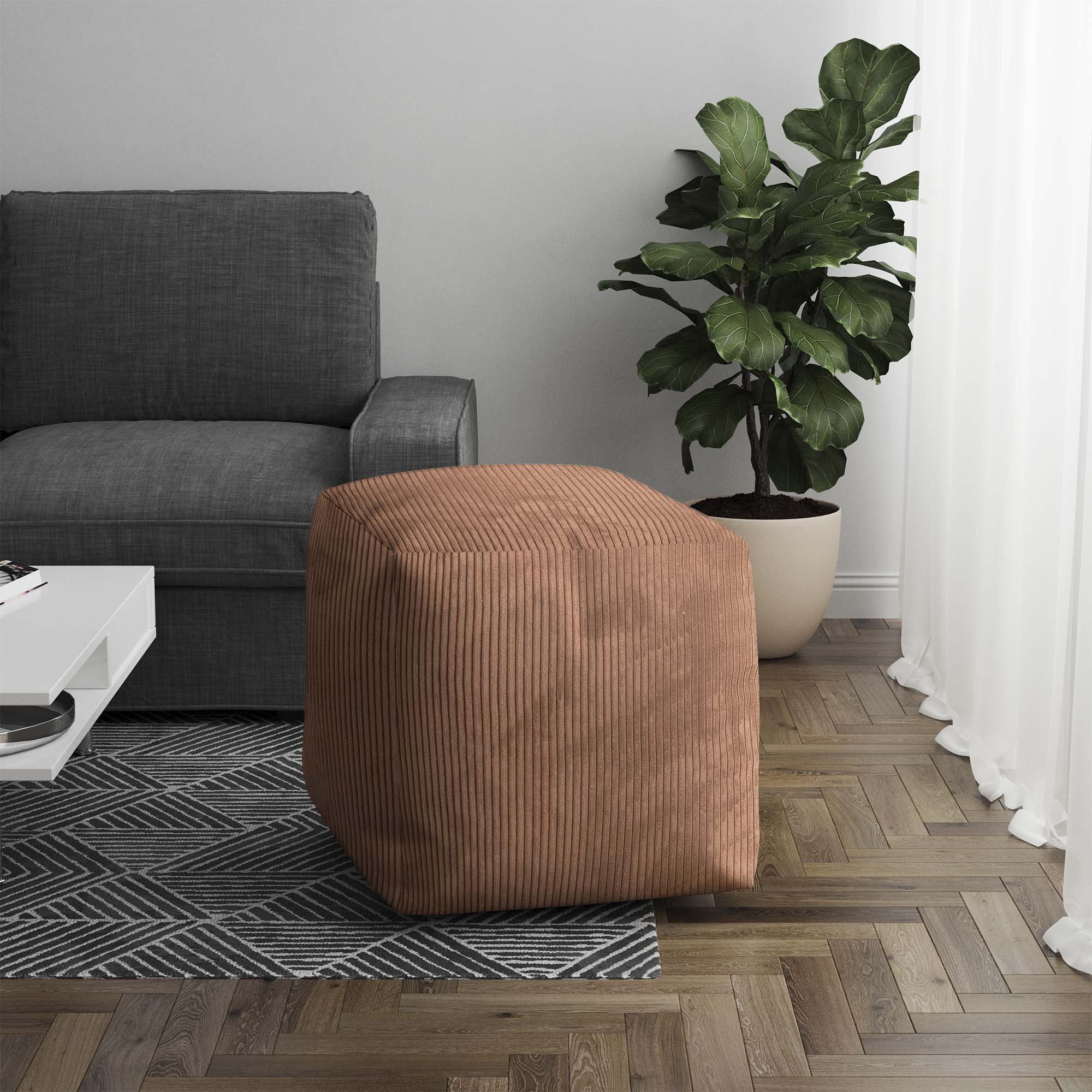 Puf Cube Brown Bear
