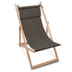 Holzliegestuhl mit Kissen Jeans-Imitat Chocolate Truffle-M
