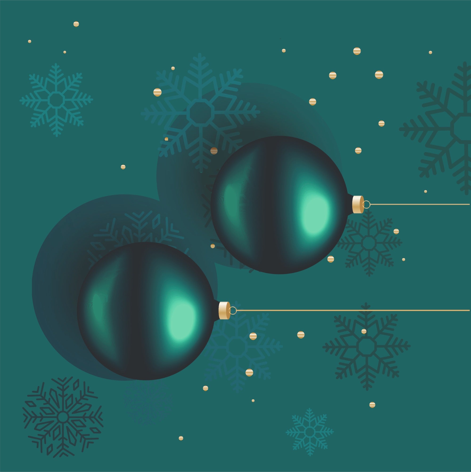 Kissen Christmas Gold Balls-Oxford