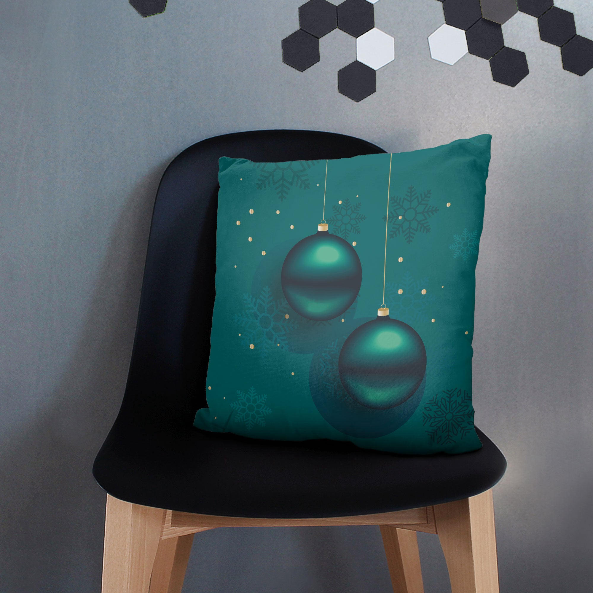 Kissen Christmas Gold Balls-Velvet