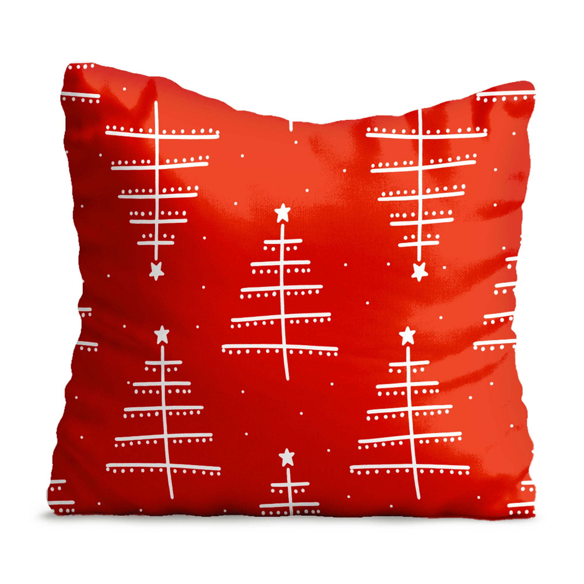 Kissen Weihnachtsbaum-Muster-Samt
