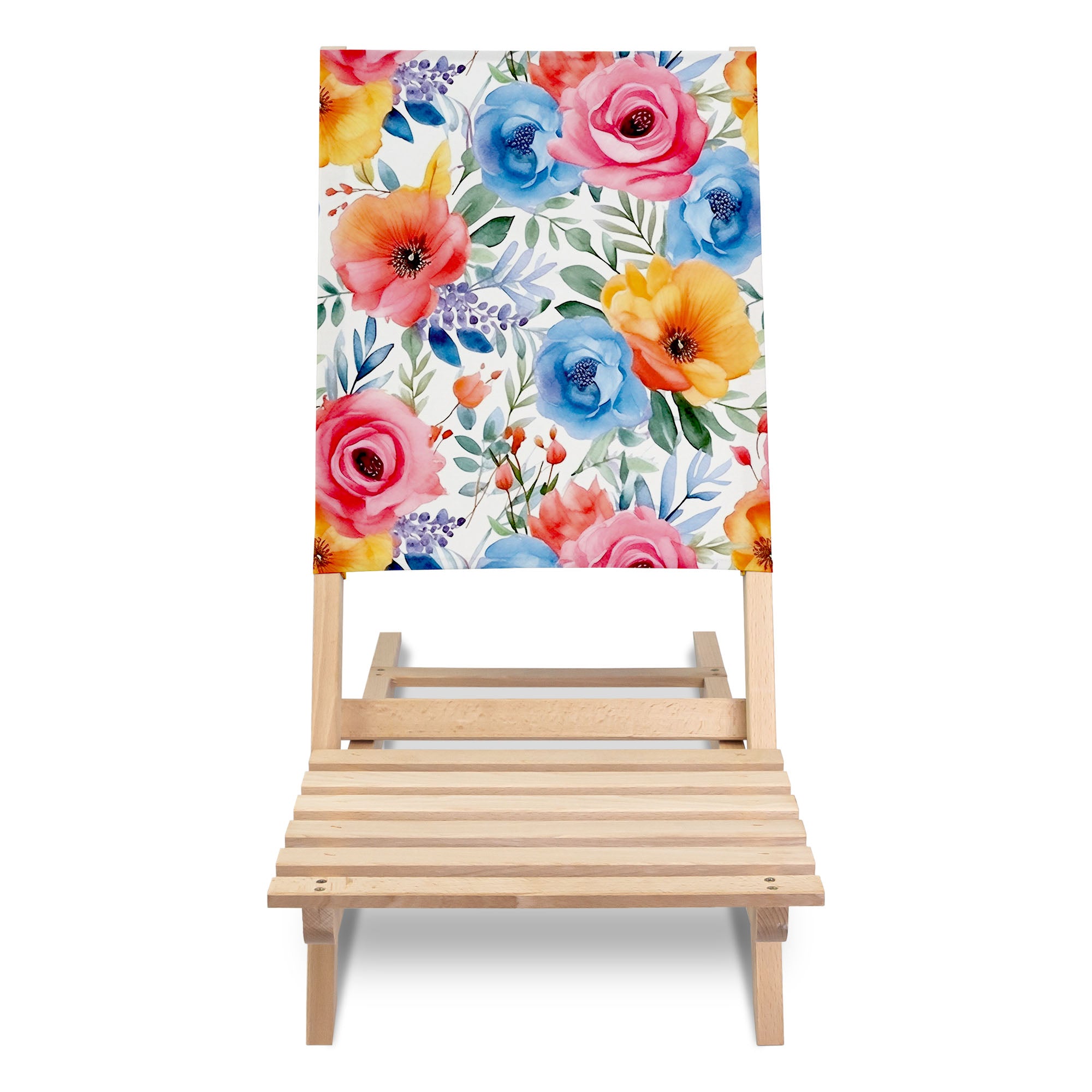 Klappbarer Strandstuhl Bunte Blumen