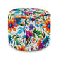 Runder Hocker Fußstütze Colorful Floral Pattern