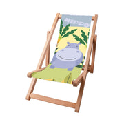 Liegestuhl aus Holz Crazy Hippopotamus-S