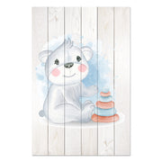 Obraz Dřevěná roztomilá koala hrající si s hračkami-20x30 cm