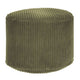 Runder Hocker Fußstütze Lincoln Dark Olive-S