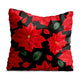 December and Poinsettia-Oxford Pillow