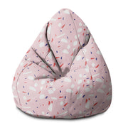 Puf Birnenform Pink Abstrakt-S-Samt