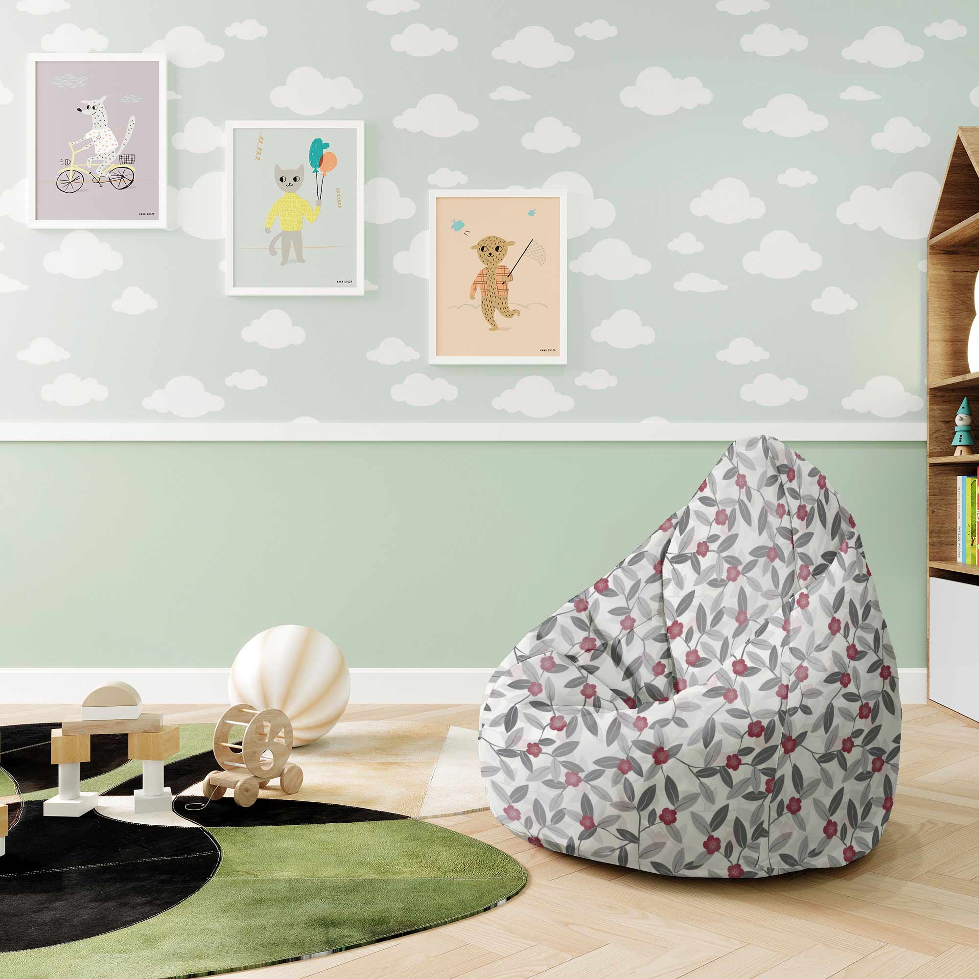 Sitzsack Birnenform Unter dem Baum