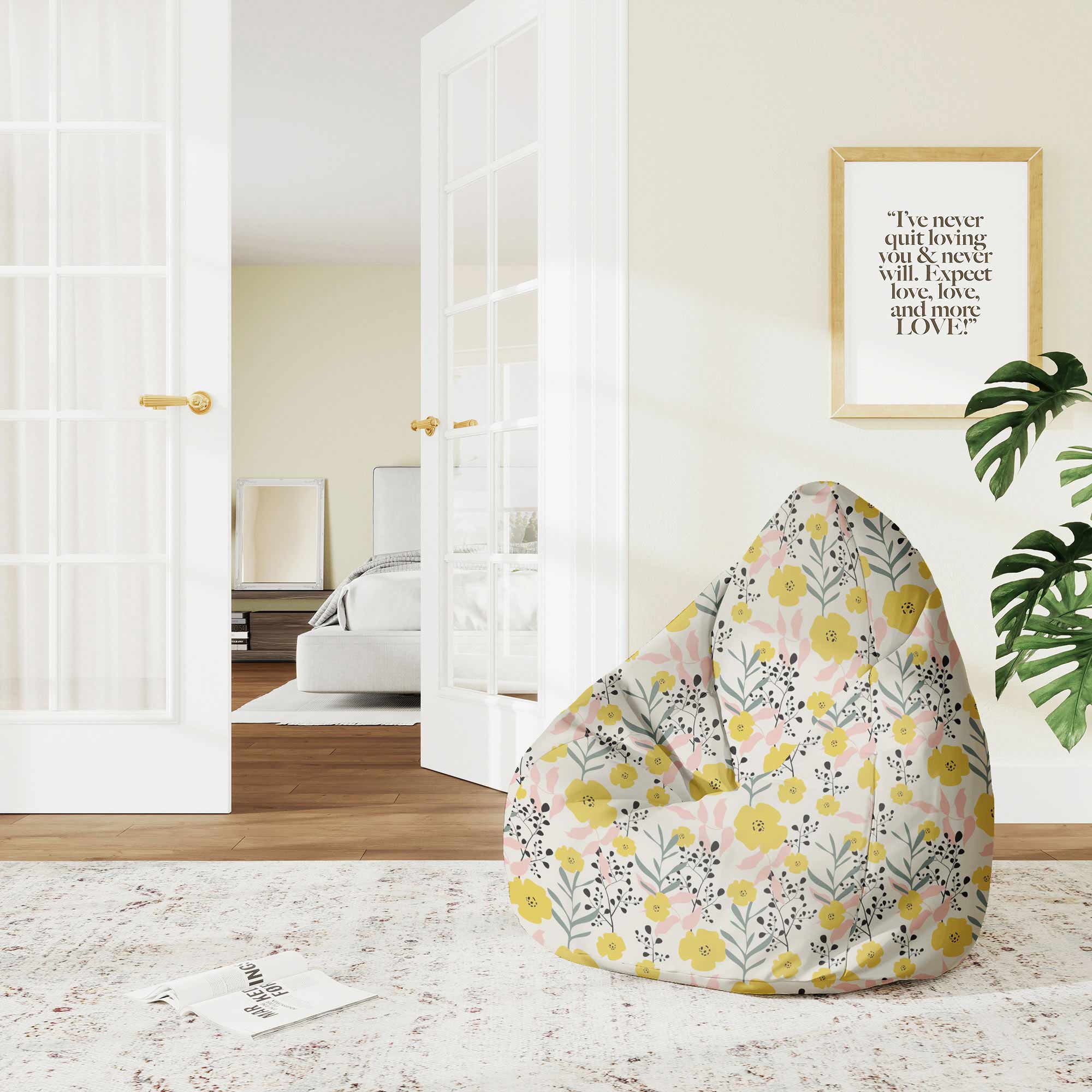 Puf Pearshape Yellow Daffodil