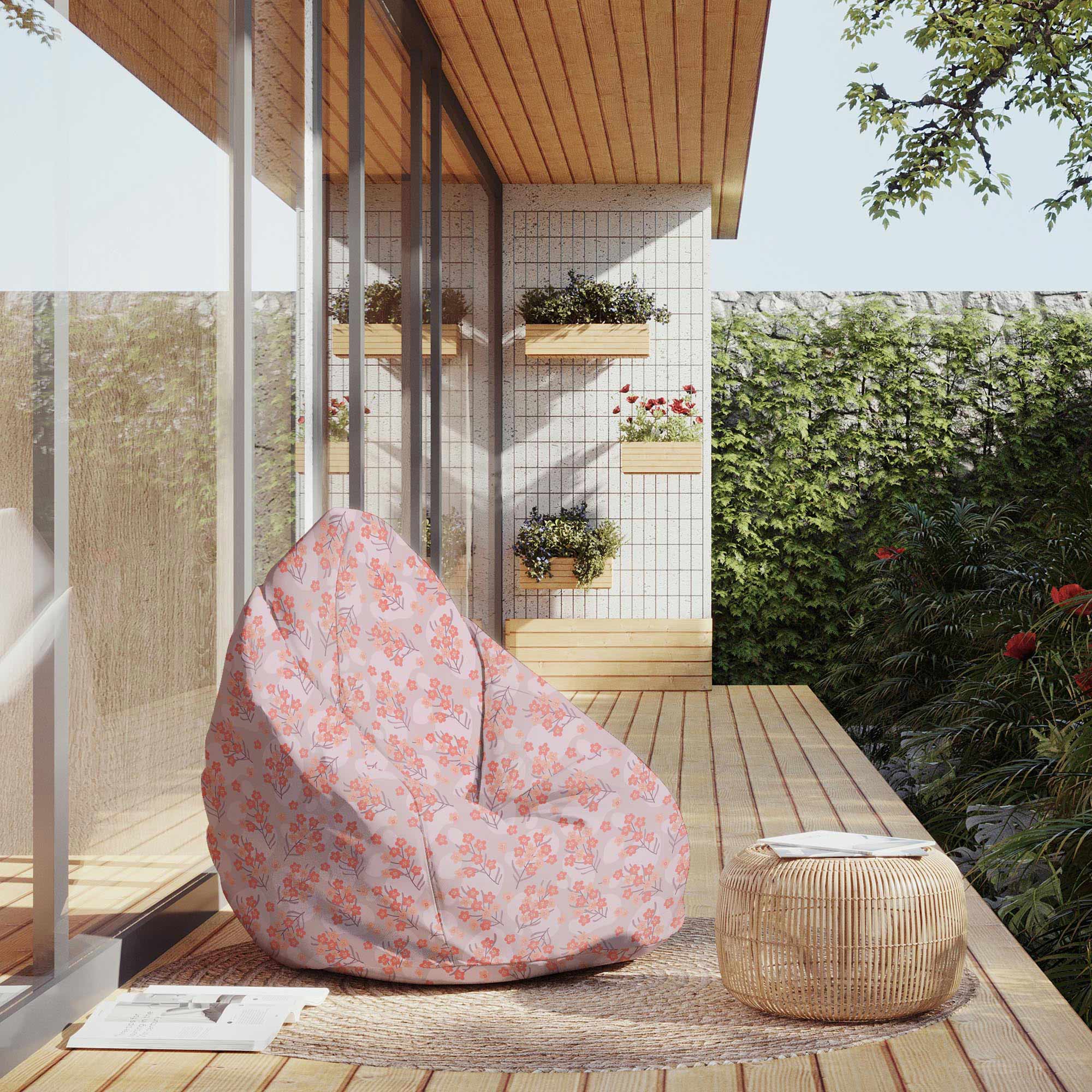 Puf Pearshape Summer Garden-M-Oxford