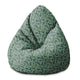 Pearshape Pouf Tiny Flowers-M-Velvet