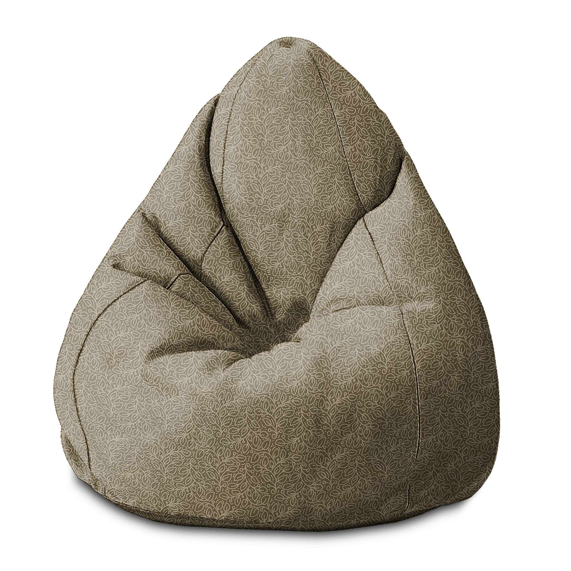 Puf Birnenform Mehr Blätter Beige-S-Oxford