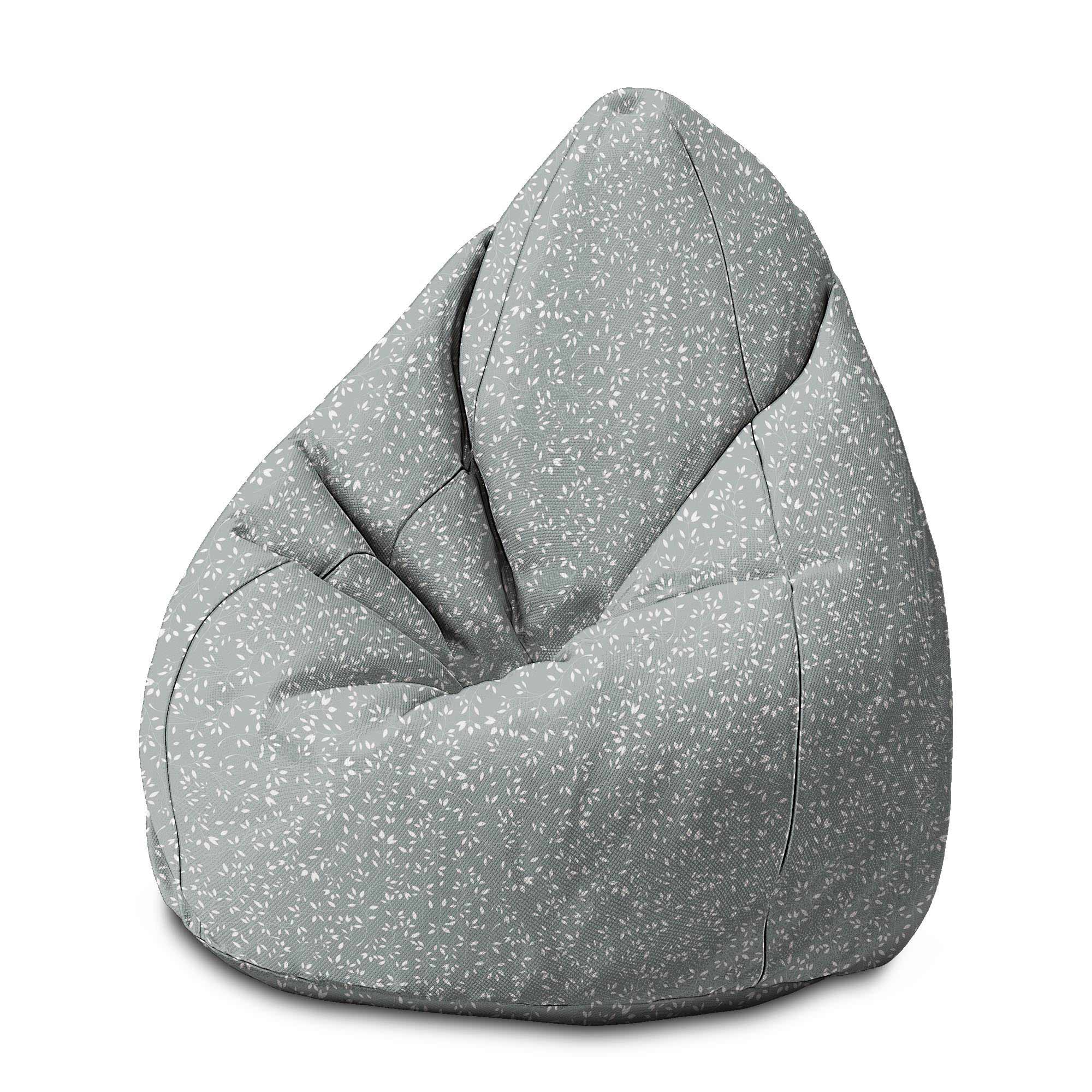Puf Birnenform Einfaches Blumenmuster-S-Samt