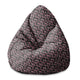 Puf Pearshape Pink Flowers Pattern-S-Velvet