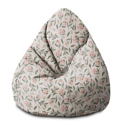 Puf Pearshape Broskyňové tóny kvetov