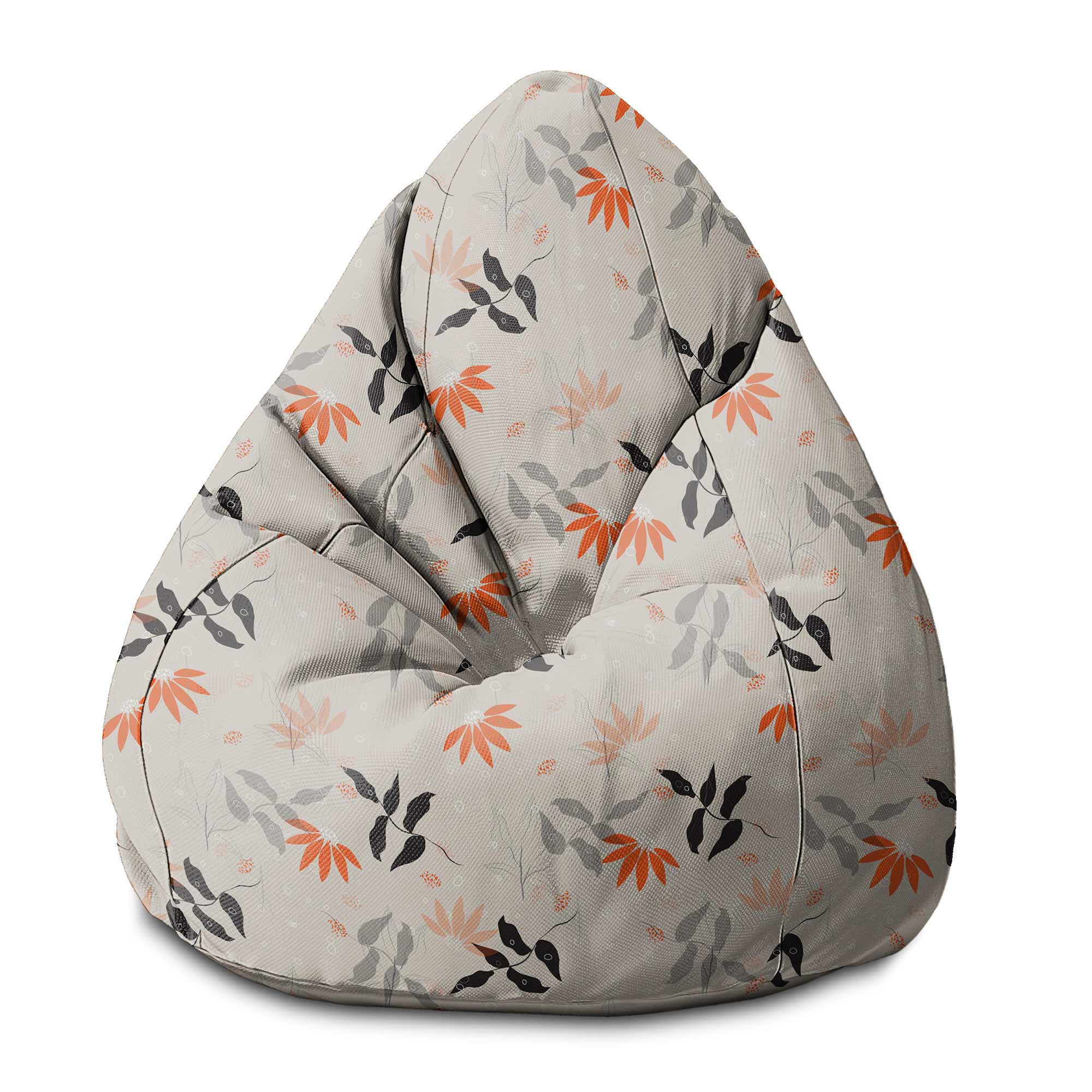 Sitzsack Birnenform Herbstblumen