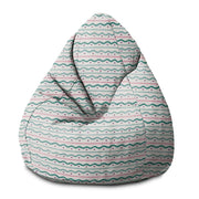 Puf Pearshape Čiary a bodky-M-Zamat