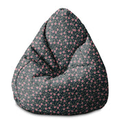 Puf Birnenform Romantische Blumen-S-Samt