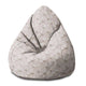 Pearshape Pouf Light Flowers-S-Oxford