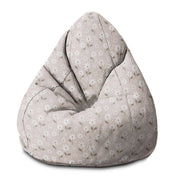 Pearshape Pouf Light Flowers-M-Velvet