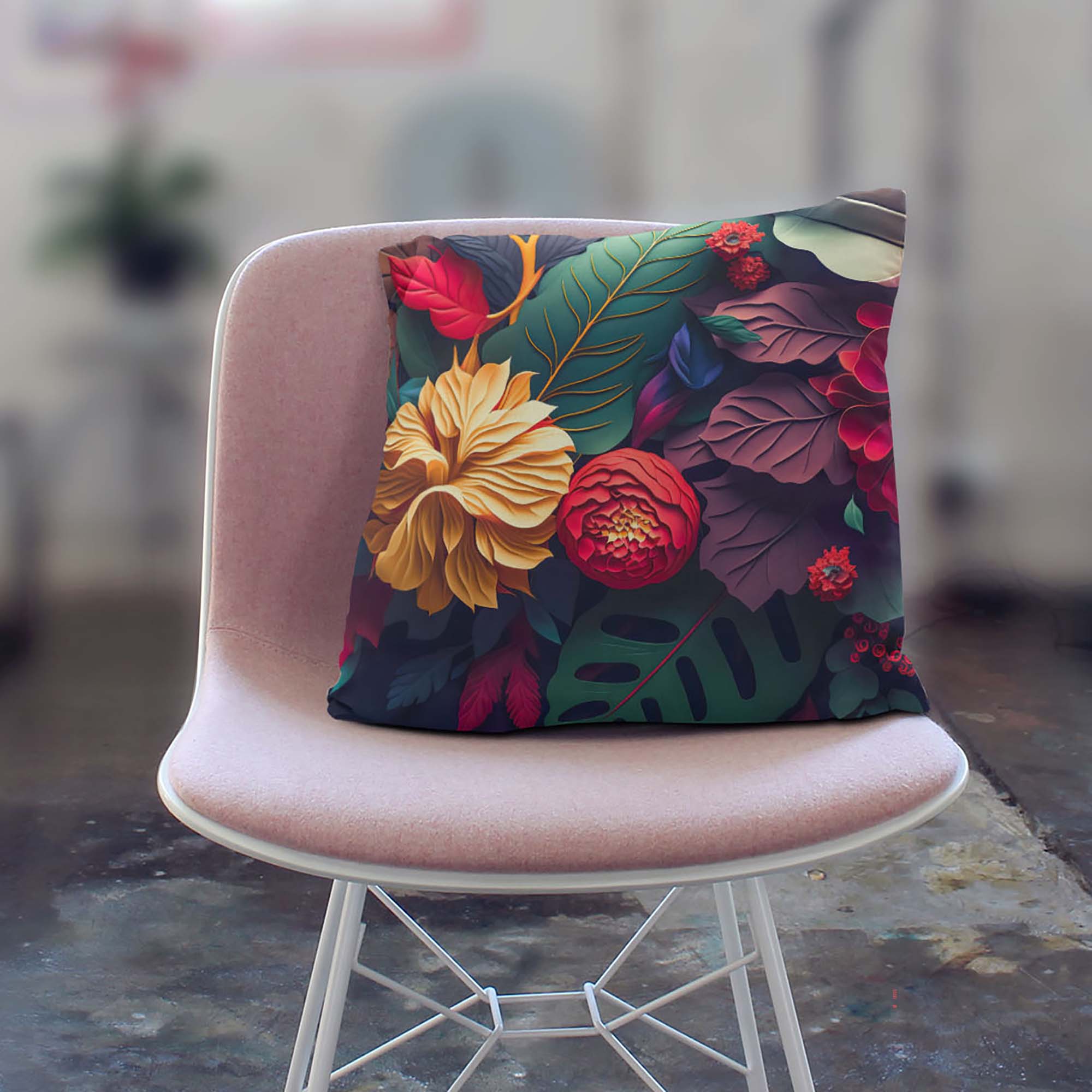 Kissen Exotische Blumen