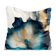Kissen Gold Ink Flower