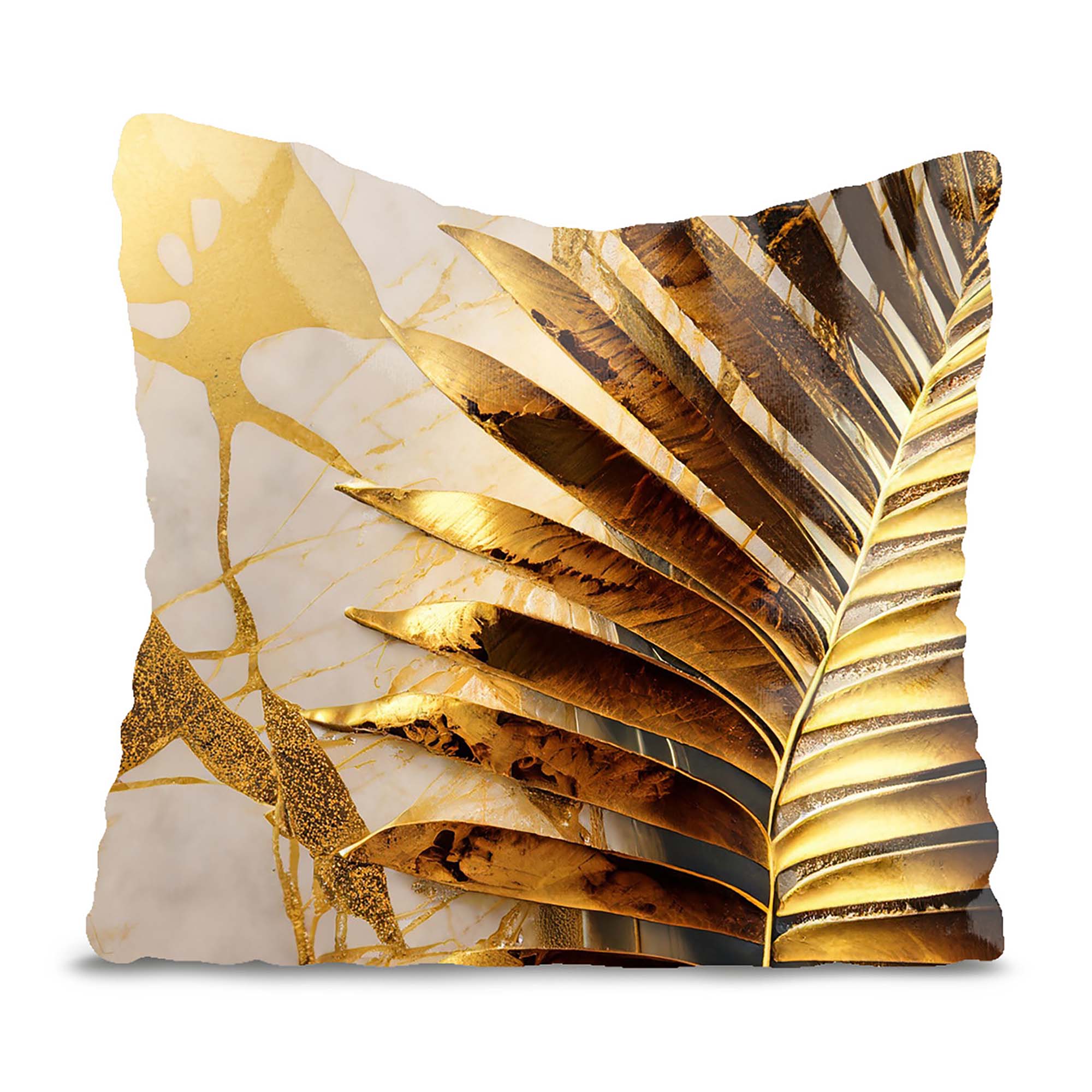 Kissen Golden Palm Leaf-Velvet