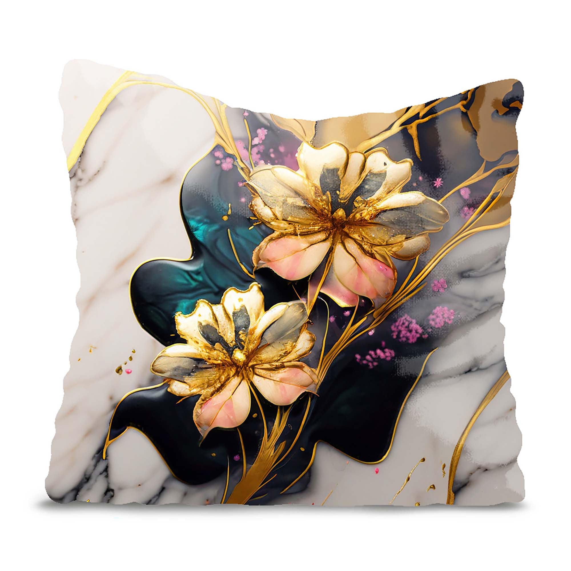 Kissen Blumenflüstern Gold