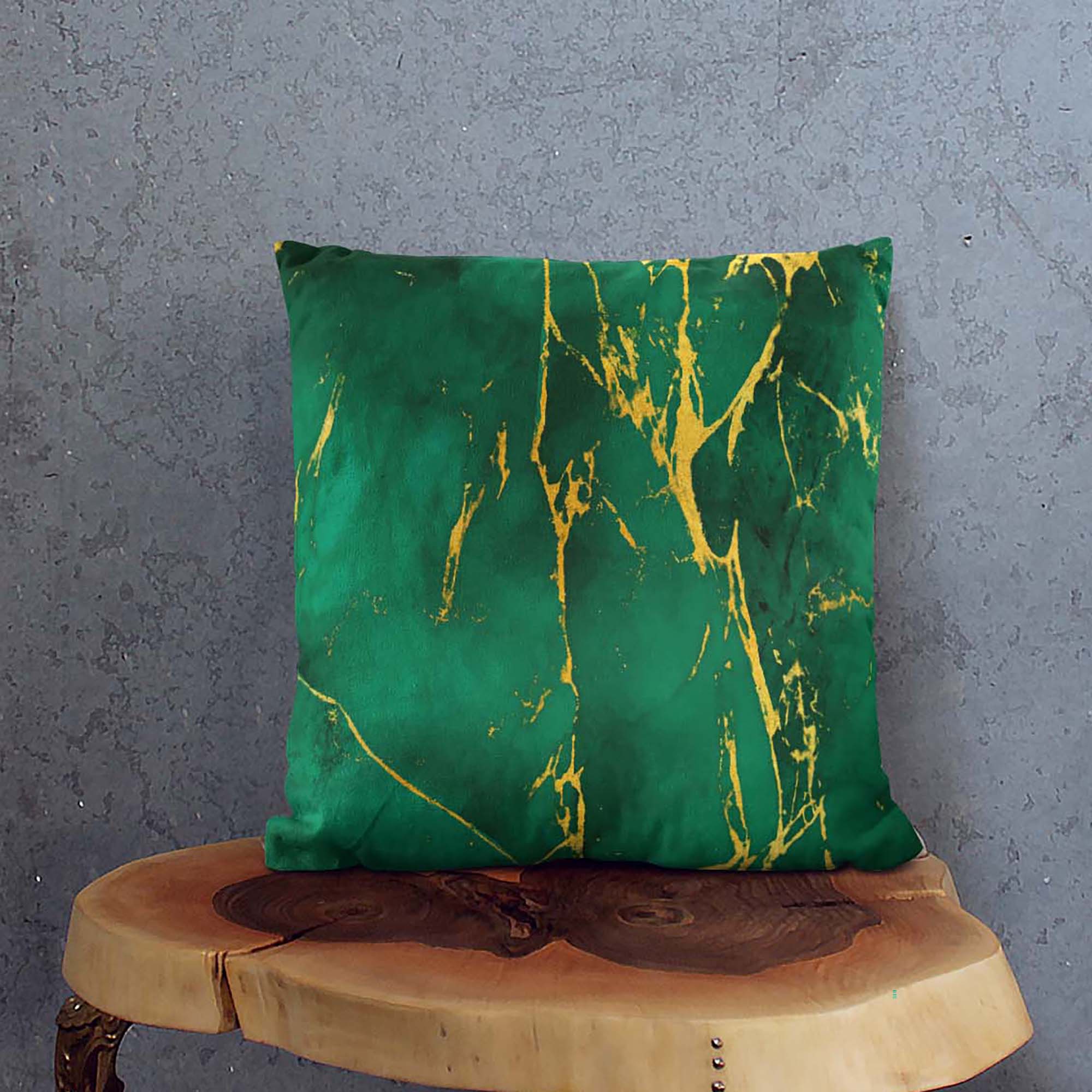 Kissen Golden Marmoriert-Velvet