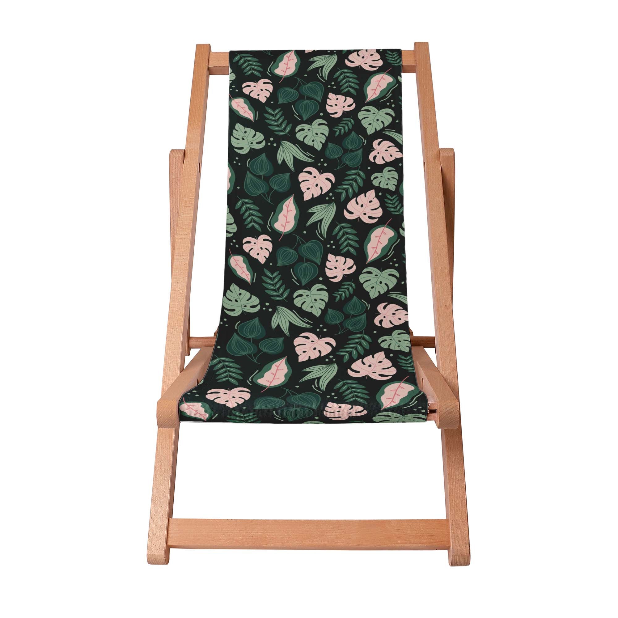 Wooden Deck Chair Great Monstera-S