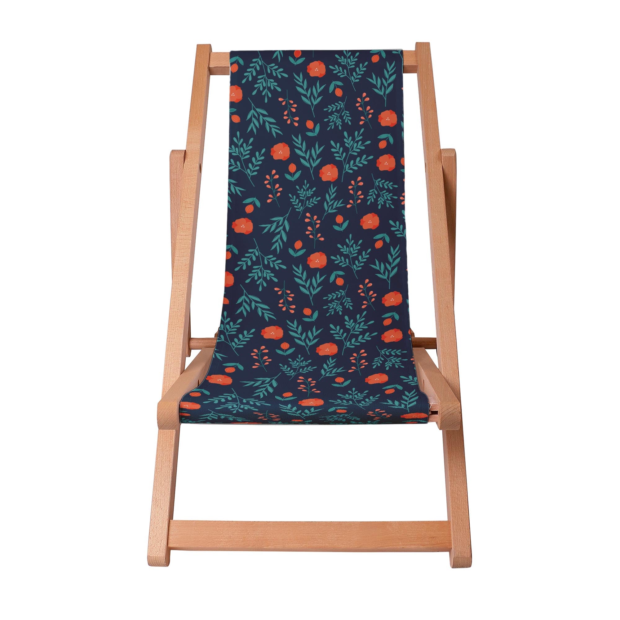 Holzliegestuhl Poppy Meadow-S