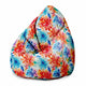 Pearshape Pouf Floral Background-M-Velvet