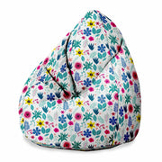 Puf Birnenform Blumige Eleganz