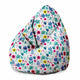 Puf Birnenform Blumige Eleganz -S-Samt